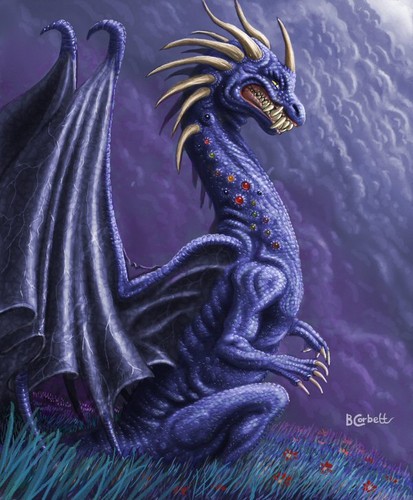  purple scheming dragon