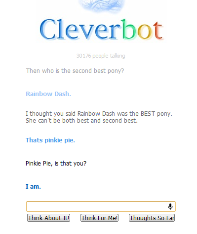  CleverBot reveals it's true identity...