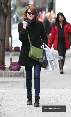 Emma Stone Out In Manhattan Jan 8,2012