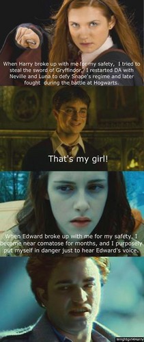  Ginny Weasley vs. Bella cisne