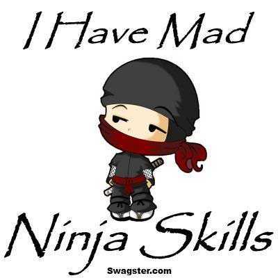  I've mad ninja skills
