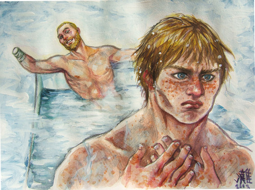  Jaime & Brienne- Harrenhal bath