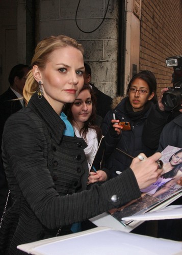  Jan 6, 2012 | Signs autographs outside "Live With Kelly" in New York City