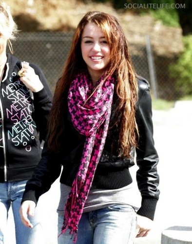 Miley With A Scarf