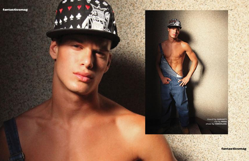  Model Federico Amoroso Poses Shirtless
