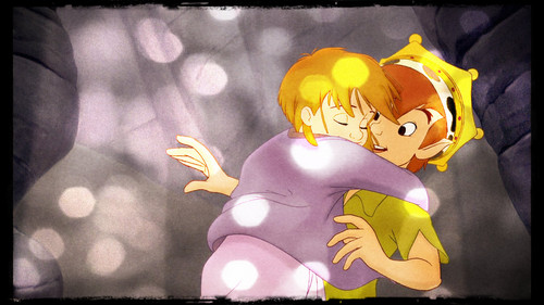  Peter Pan and Jane Hug