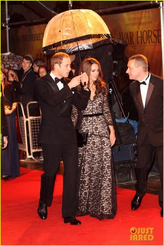  Prince William & Duchess Kate: 'War Horse' UK Premiere!