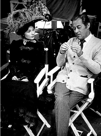 Rex Harrison and Audrey Hepburn in Costume