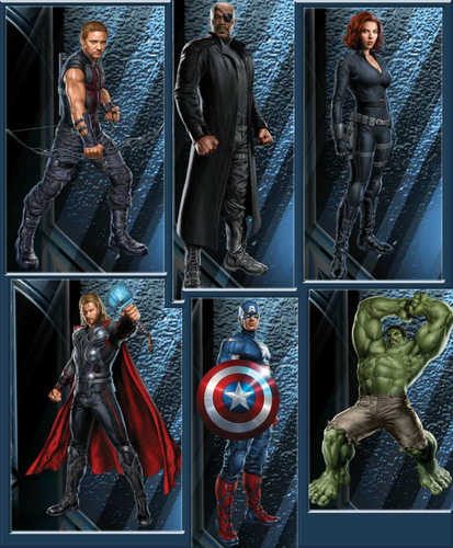  The Avengers poster art