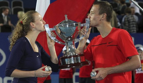  Tomas Berdych and Petra Kvitova won Hupman Cup