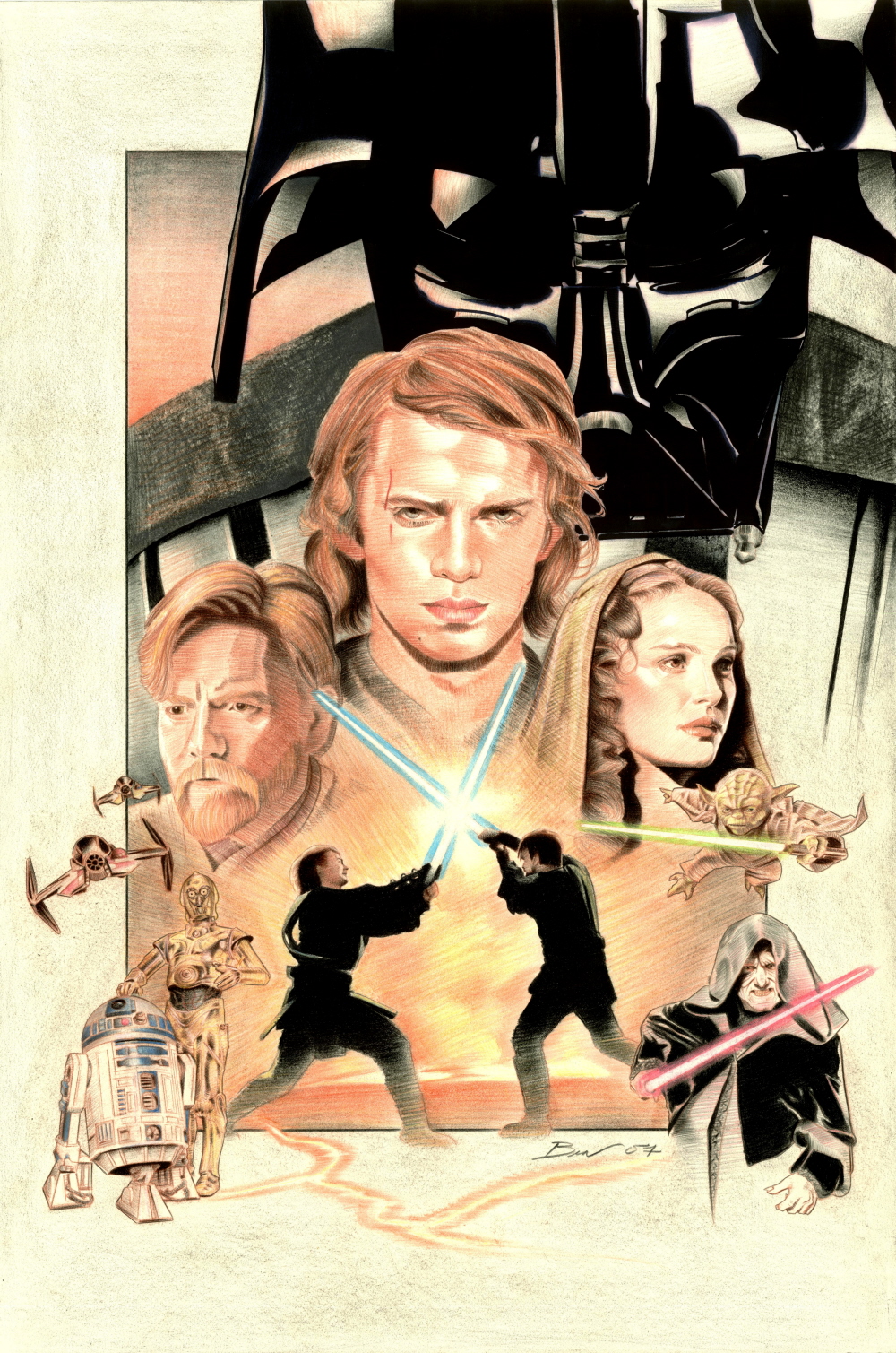 fan art poster - Star Wars: Revenge of the Sith Fan Art (28116214) - Fanpop