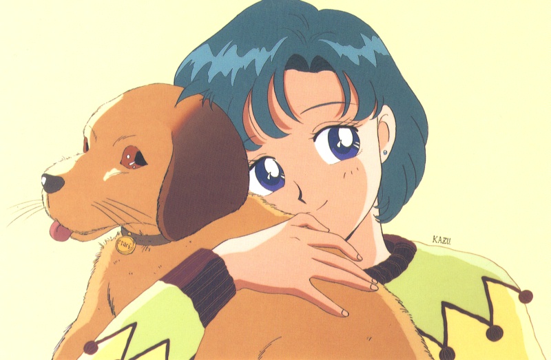 Ami and a dog