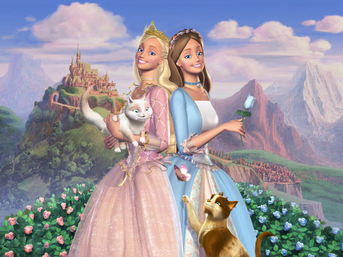  Anneliese and Erika búp bê barbie princess and the pauper