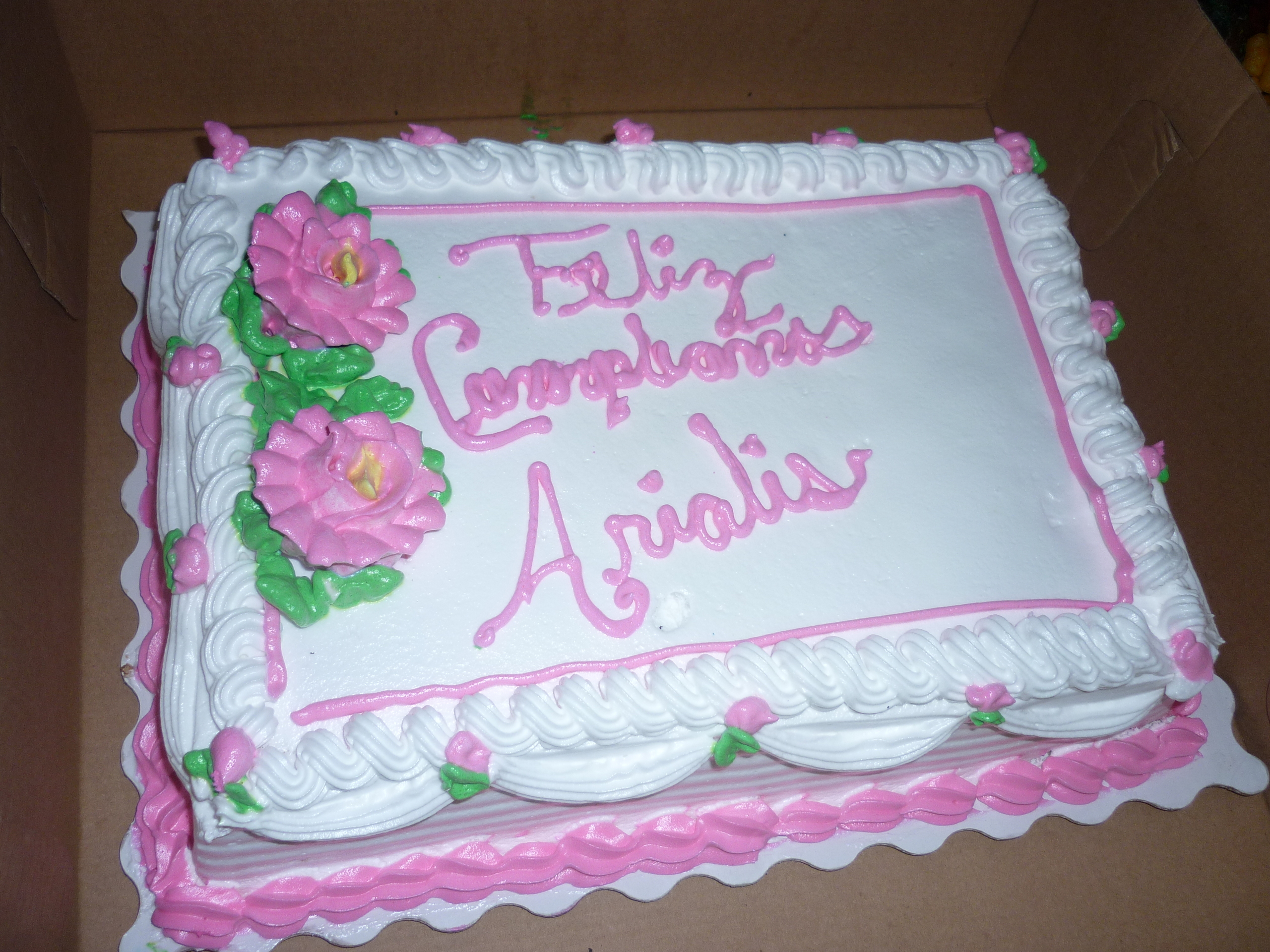 Arialis Birthday Cake - Republic of Panama