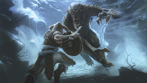  Frost Troll Battle- Concept Art