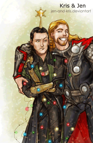  Merry クリスマス from Loki & Thor