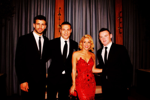  Pique, Vidic, Shakira & Rooney - "FIFA Ballon d’Or 2011" - (January 9, 2012)