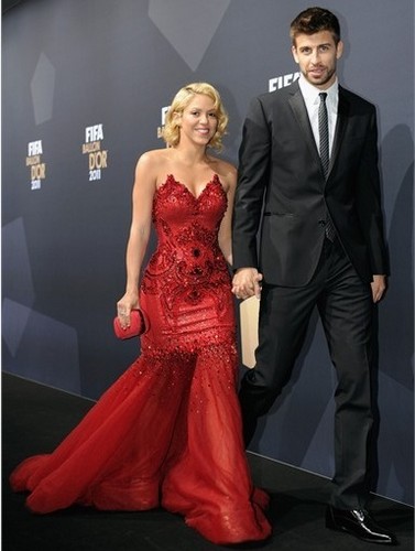  Shakira & Gerard Pique - "FIFA Ballon d’Or 2011" - (January 9, 2012)