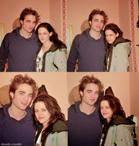 new/old photo of Rob and Kristen