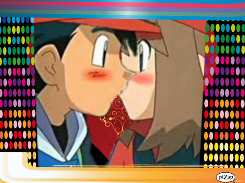 Ash and May, kiss