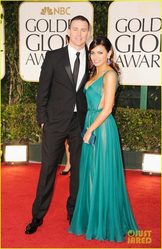  Channing Tatum & Jenna Dewan - Golden Globes 2012 Red Carpet