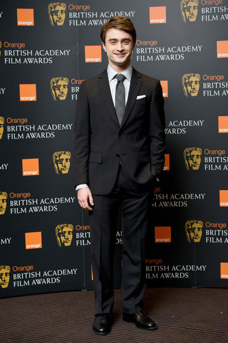  Daniel Radcliffe attend the nomination announcement for The laranja BAFTA