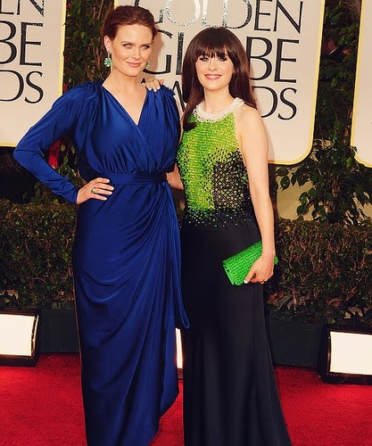  Emily Deschanel 2012 Golden Globes Bilder