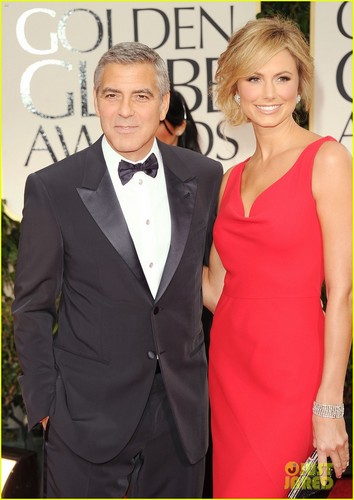 George Clooney: Golden Globes with Stacy Keibler!