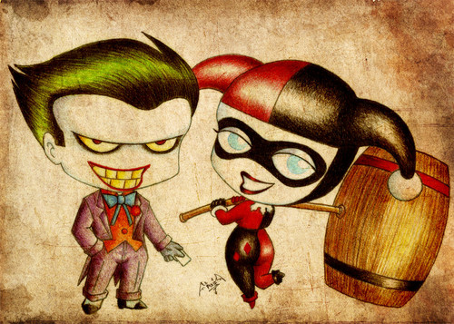  Joker and Harley Quinn Cartoon Style!