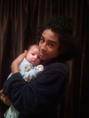  Princeton and his newest cousin Noah <3
