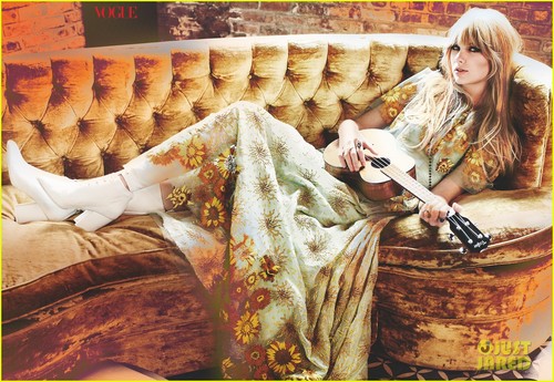  Taylor تیز رو, سوئفٹ Covers 'Vogue' February 2012