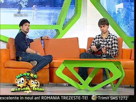  Alex on the Romanian TV show "Neatza cu Razvan si Dani” 19/1/12 ;)