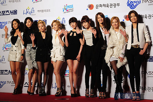  Girls' Generation 21stSeoul música Awards Red Carpet