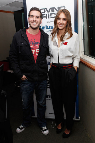  Jessica Alba visits the SiriusXM Studios