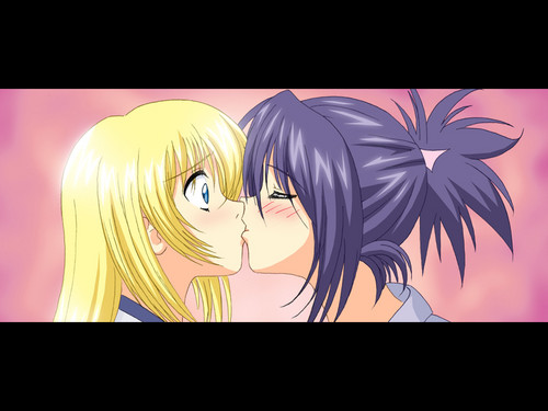  Sheena and Colette kiss