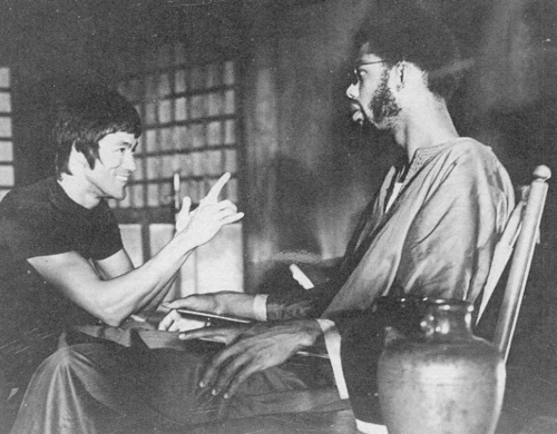 on the set of Game of Death