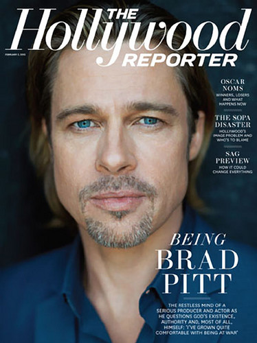 Brad Pitt For The Hollywood Reporter