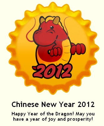 Chinese New Year 2012 Cap