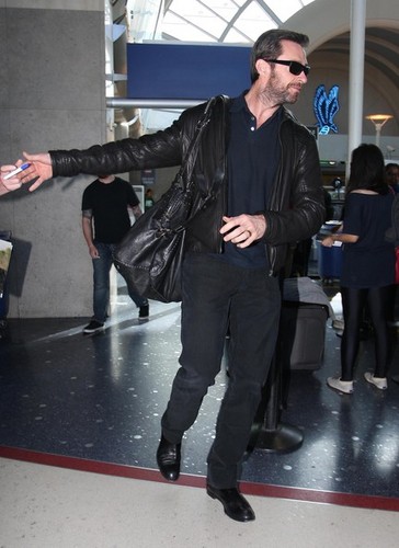  Hugh Jackman Touches Down In LA