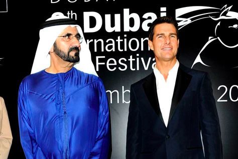  Tom Cruise with Sheikh Mohammed bin Rashid Al Maktoum
