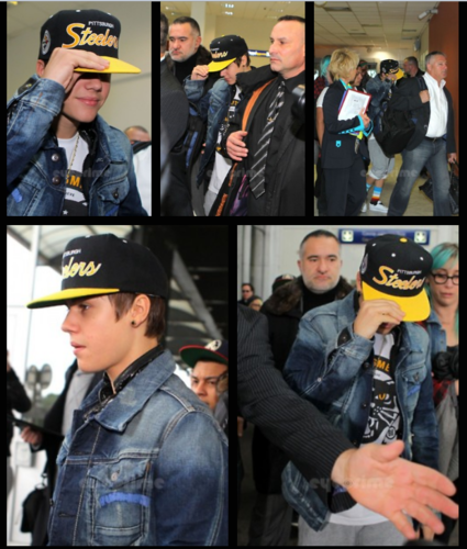  Justin Bieber arrives at Nice Airport in France
