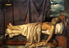  Lord Byron on his Death 침대