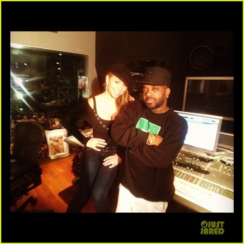  Mariah Carey: Studio Session With Jermaine Dupri!
