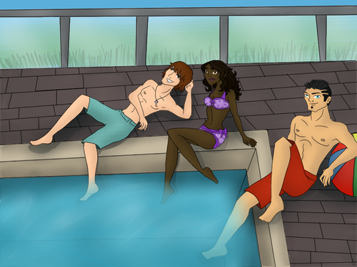  OC Pool party coloured