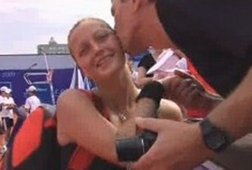  Petra Kvitova baciare with ex in 2009..