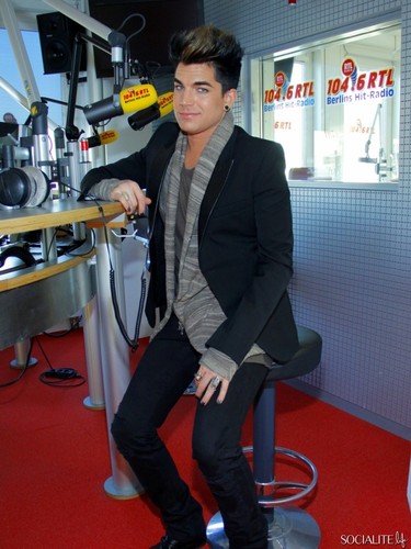 Adam Lambert Pays A German Radio Station A Visit