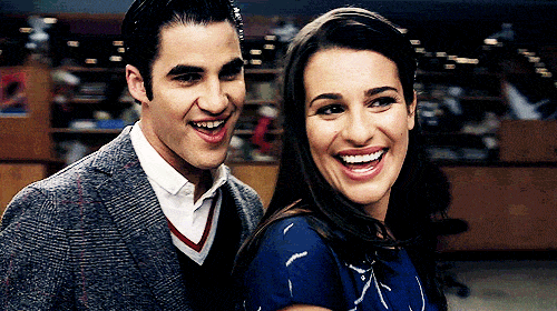 Image result for rachel and blaine gif