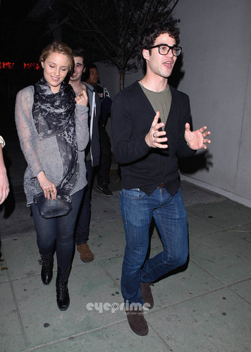 Darren & Dianna Agron spotted leaving El Rey Theater in Hollywood last night