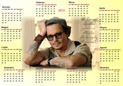  JD美 My calendar 2012