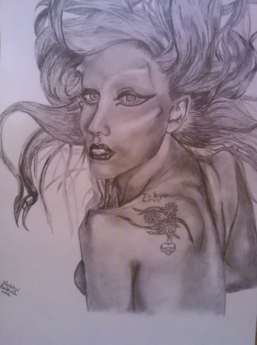  Lady Gaga- Born This Way drawing
